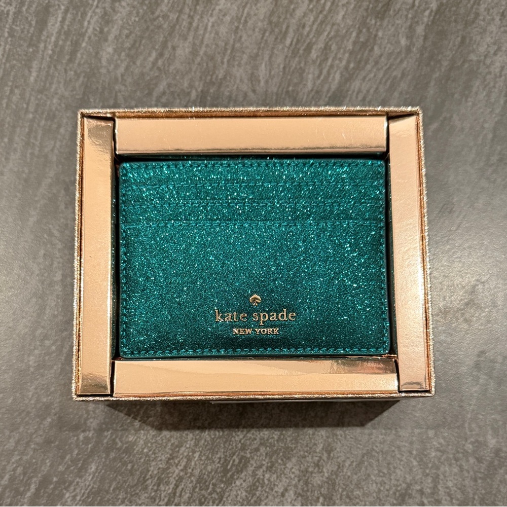 Kate Spade Boxed Small Glitter Slim Cardholder - Picture 9 of 9